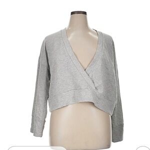 Zella Light Gray Knit Top